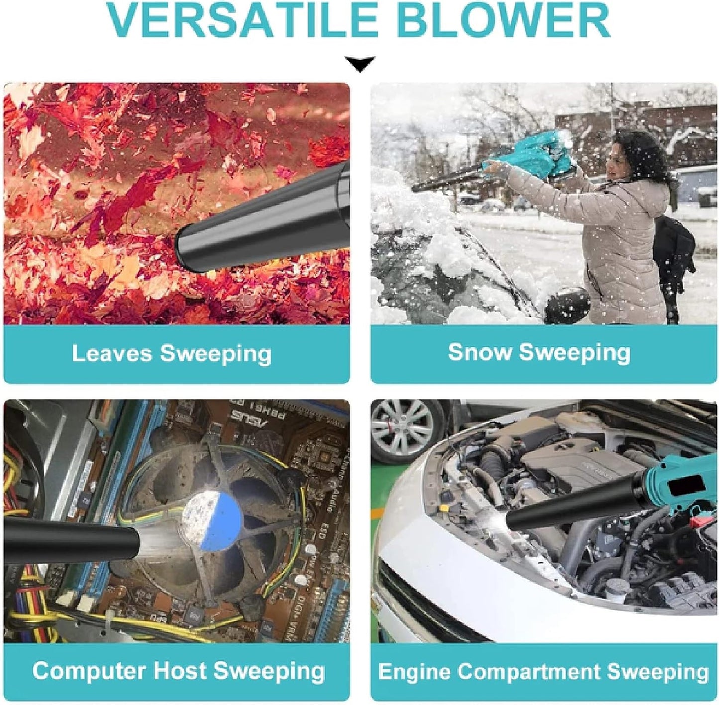 2 in 1 Chargeable Blower and Vacuum