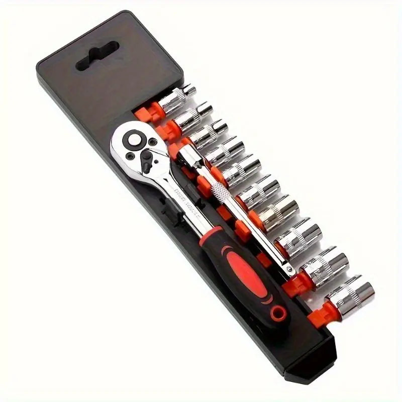 12pcs Ratchet Socket Wrench Set