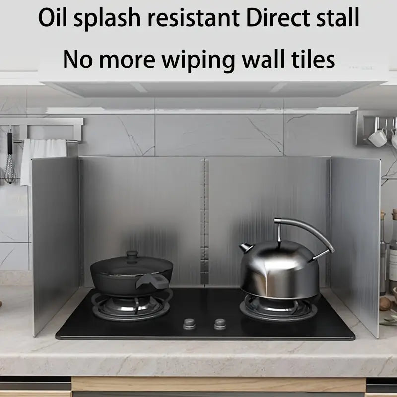 واقي رش الزيت من الفولاذ المقاوم للصدأ للمطبخ