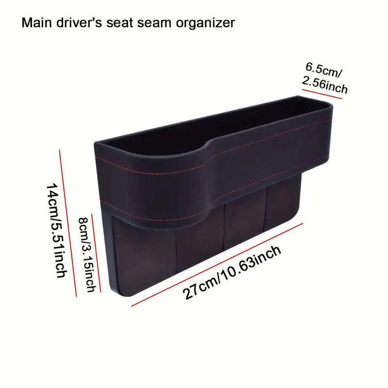 منظم فجوات مقعد السيارة العالمي (قطعتان)