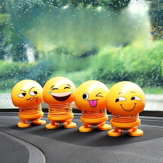 Funny Emojis Car Dashboard Ornament(4 pcs)
