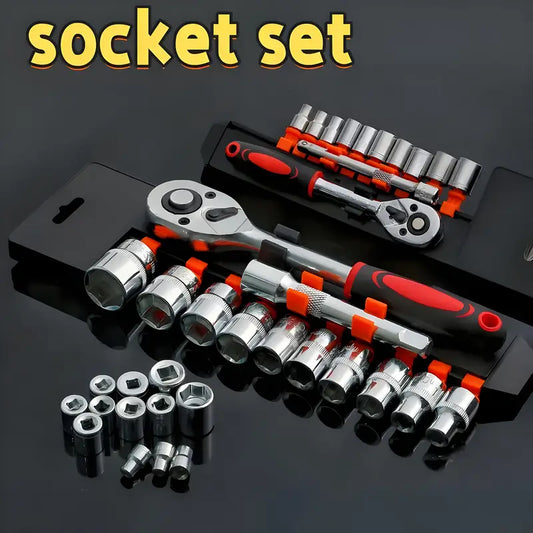 12pcs Ratchet Socket Wrench Set