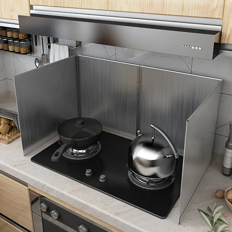 واقي رش الزيت من الفولاذ المقاوم للصدأ للمطبخ