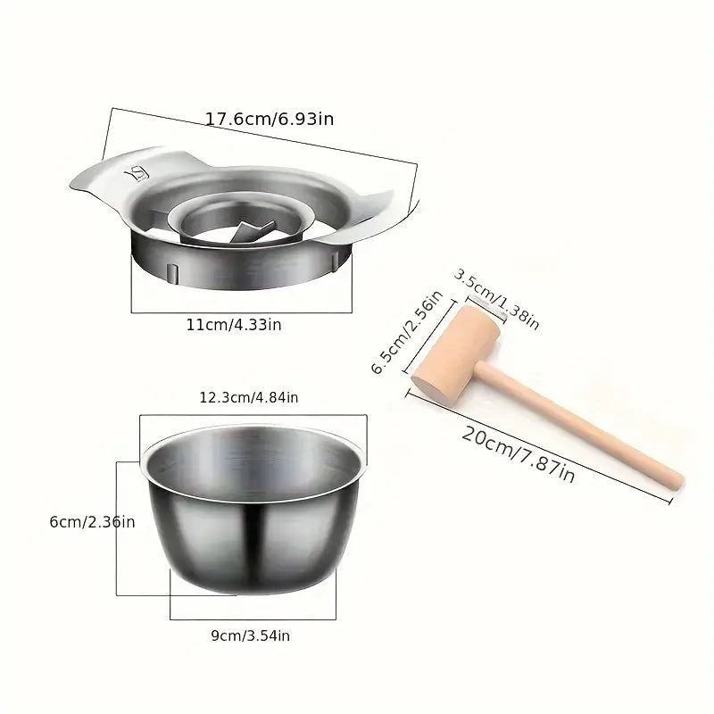 مجموعة إزالة بذور الرمان المصنوعة من الفولاذ المقاوم للصدأ