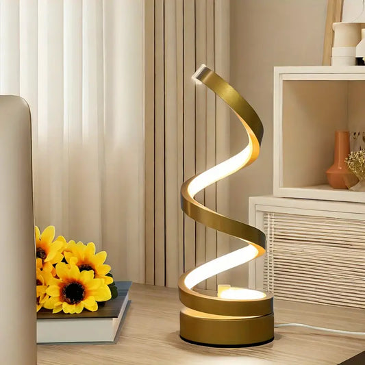Spiral LED Table Lamp