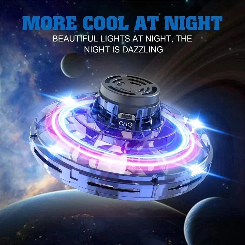 لعبة طائرة هليكوبتر دوارة LED UFO