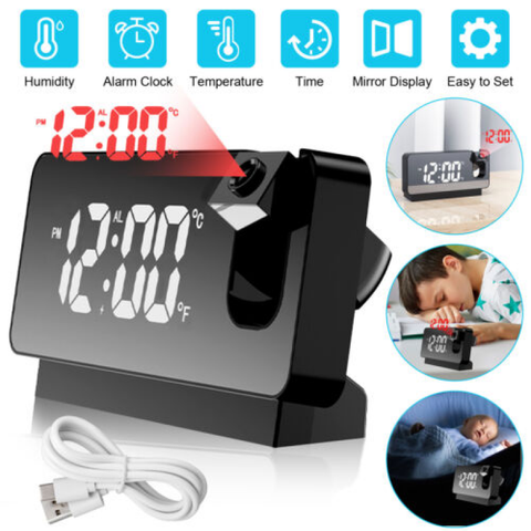 ساعة عرض رقمية LED متعددة الوظائف