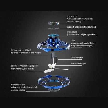 Flying Helicopter Spinner LED UFO Toy