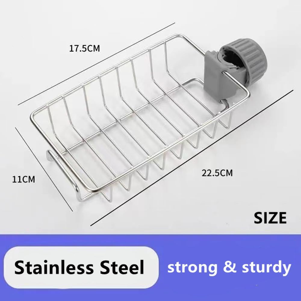 Adjustable Stainless Steel Faucet Shelf