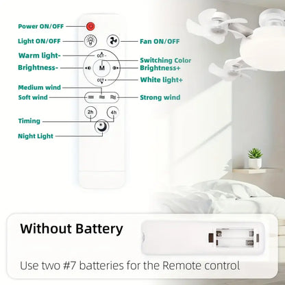 Smart Drone Ceiling Fan Light