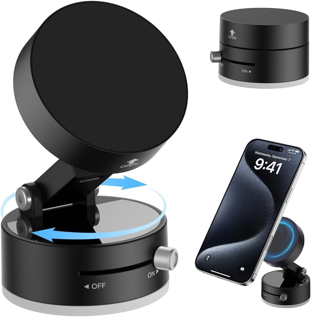 Vacuum Suction Magnetic Phone Holder