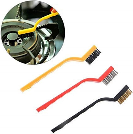 فرشاة تنظيف الأسلاك الفولاذية (مجموعة من 3 قطع)