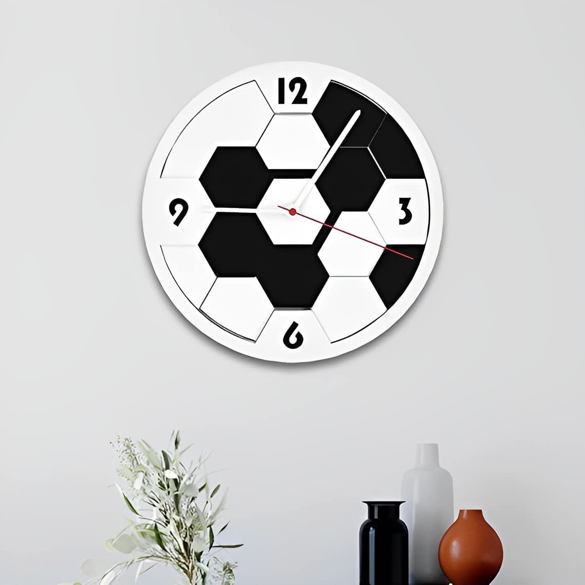 Classic Soccer Ball Wall Clock