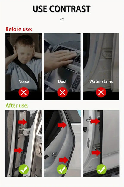 Car Door Edge Seal Strip(2 Pcs)