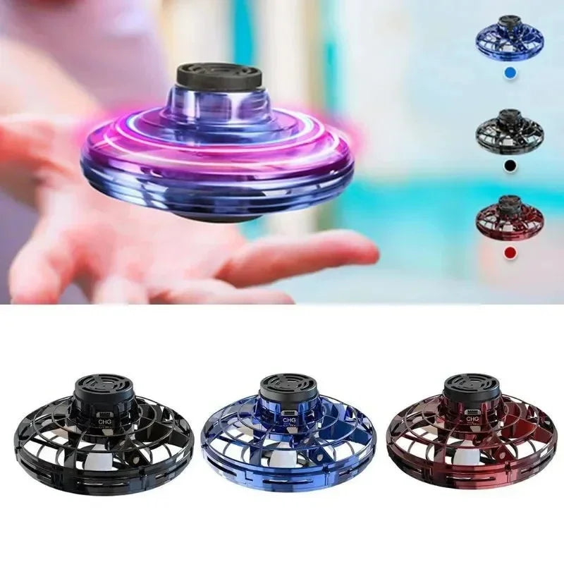 Flying Helicopter Spinner LED UFO Toy