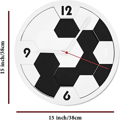 Classic Soccer Ball Wall Clock