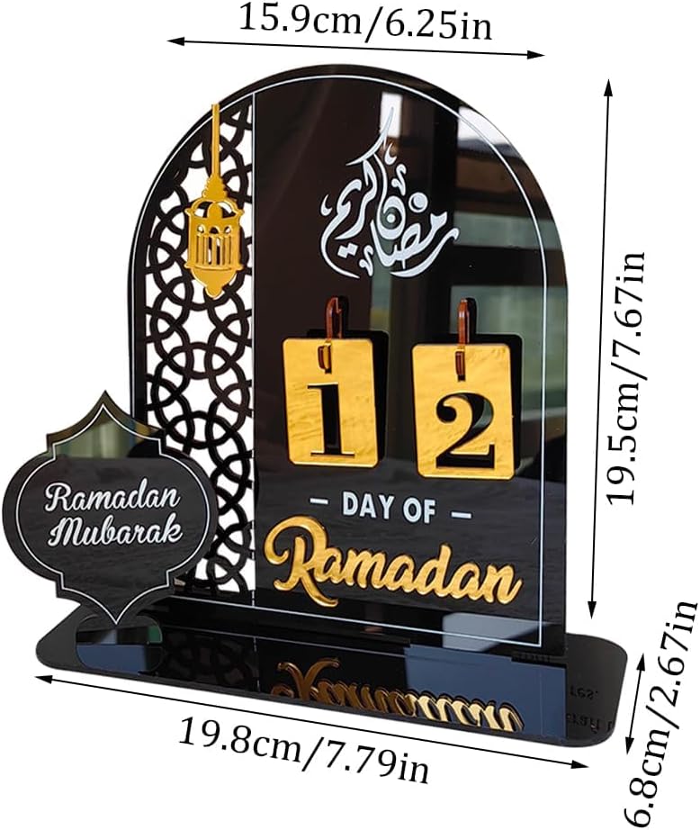 Acrylic Ramadan Countdown Calendar