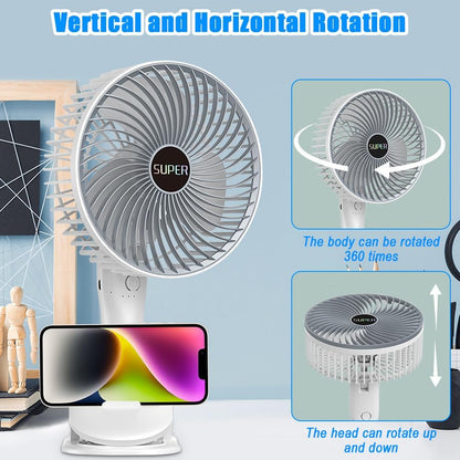 Multifunctional Wireless Clip Fan