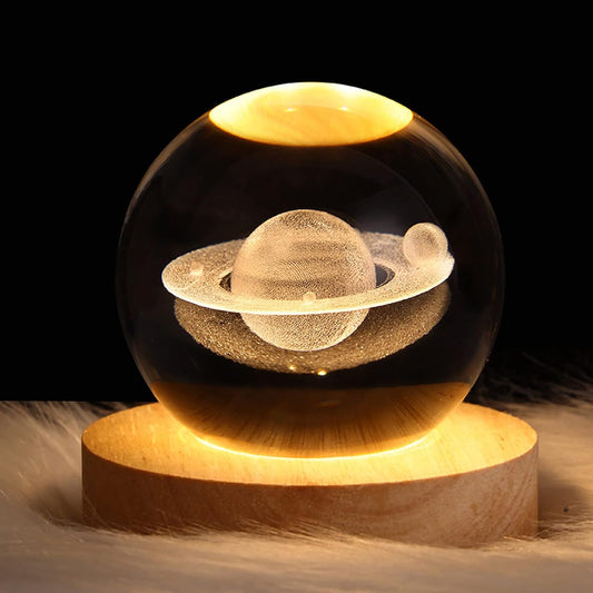 3D Galaxy Crystal Ball light