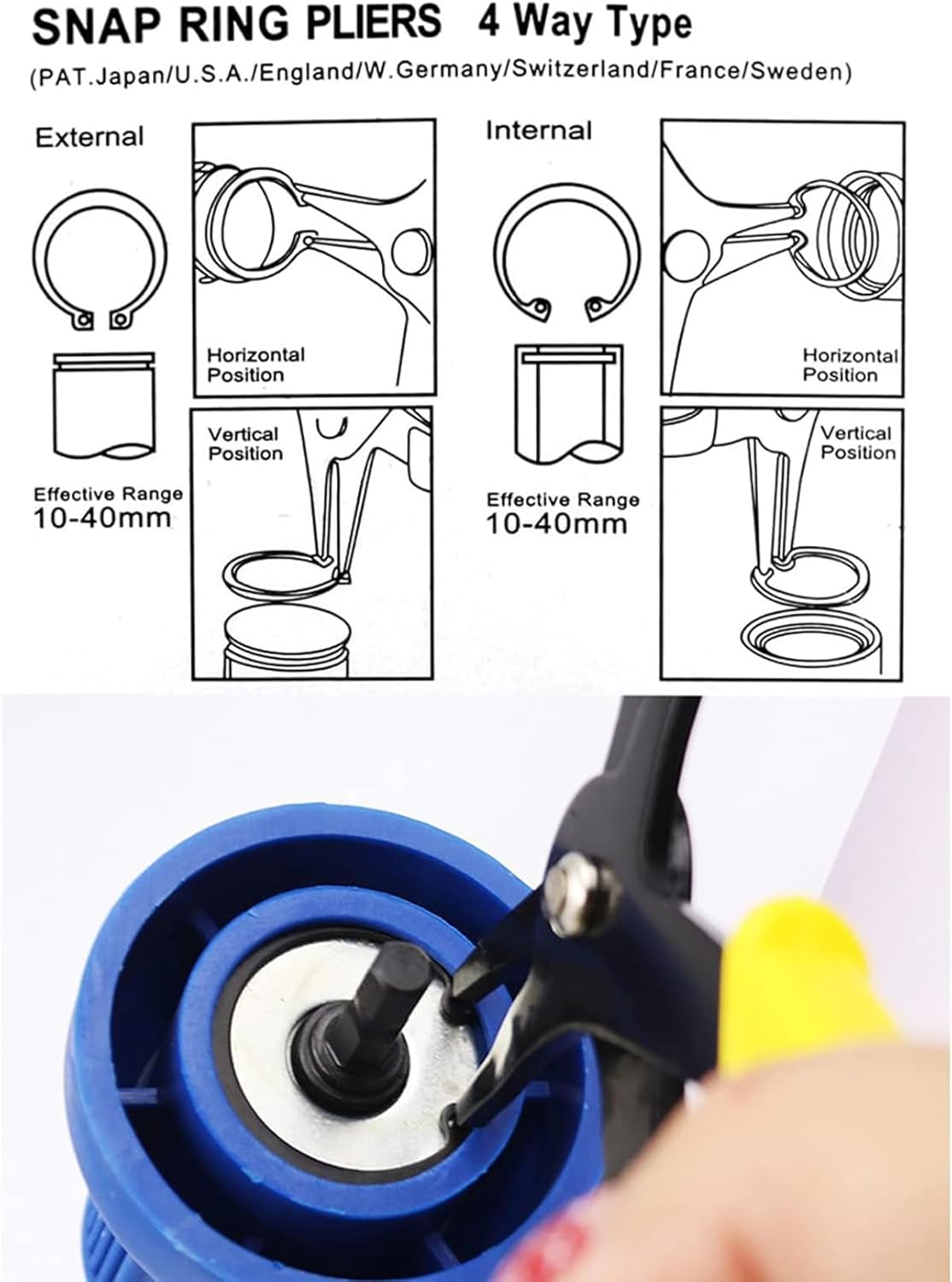 2 in 1 Snap Ring Pliers