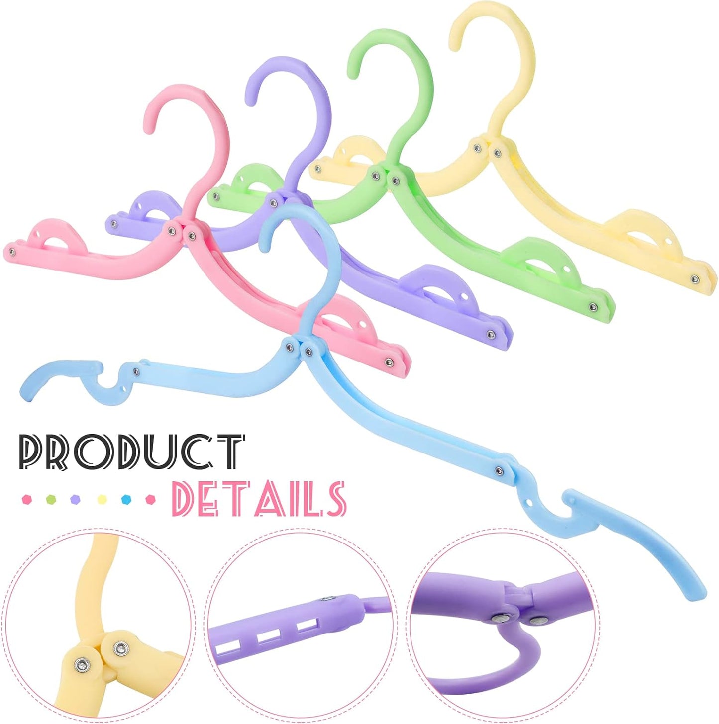 Folding Clothes Hangers-Mix Colors(10 pcs)