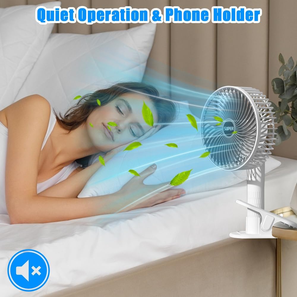 Multifunctional Wireless Clip Fan