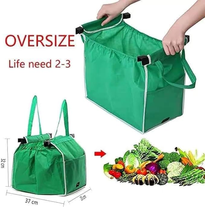 Reusable Shopping Trolley Bags(2 Pack)