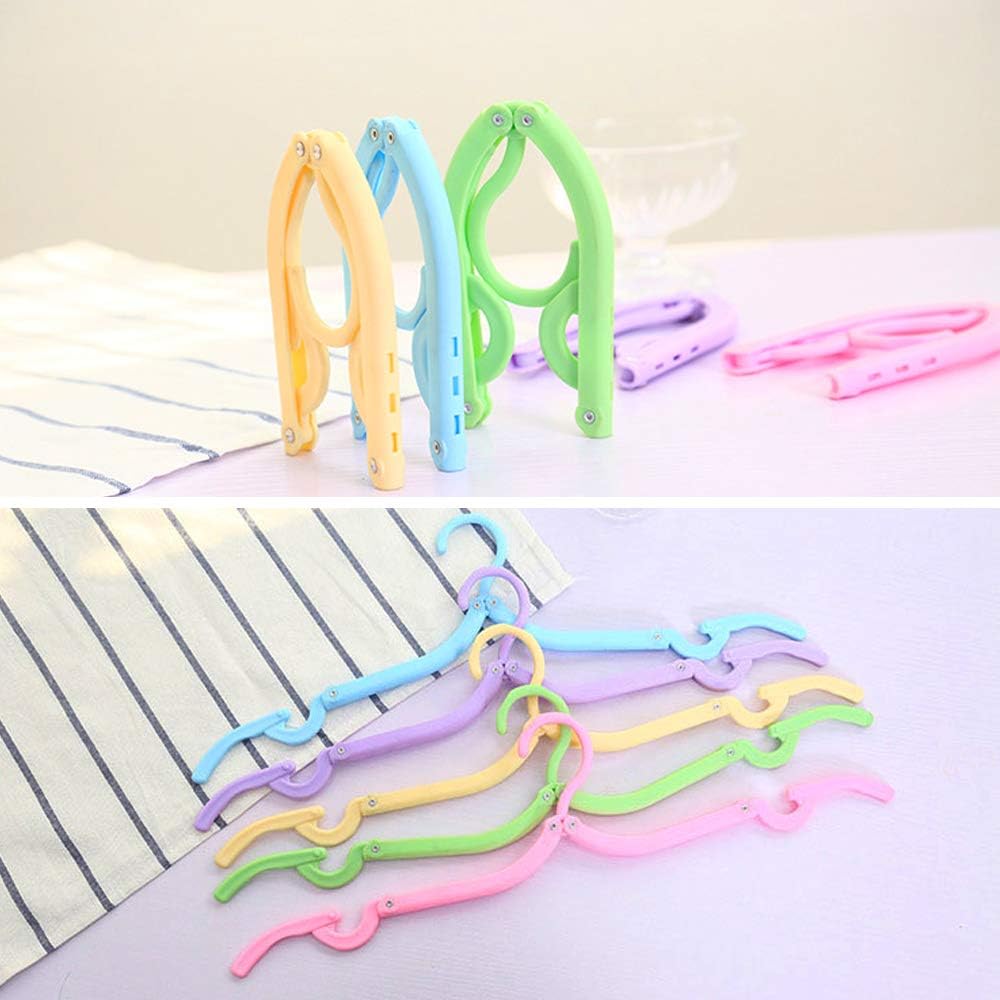 Folding Clothes Hangers-Mix Colors(10 pcs)