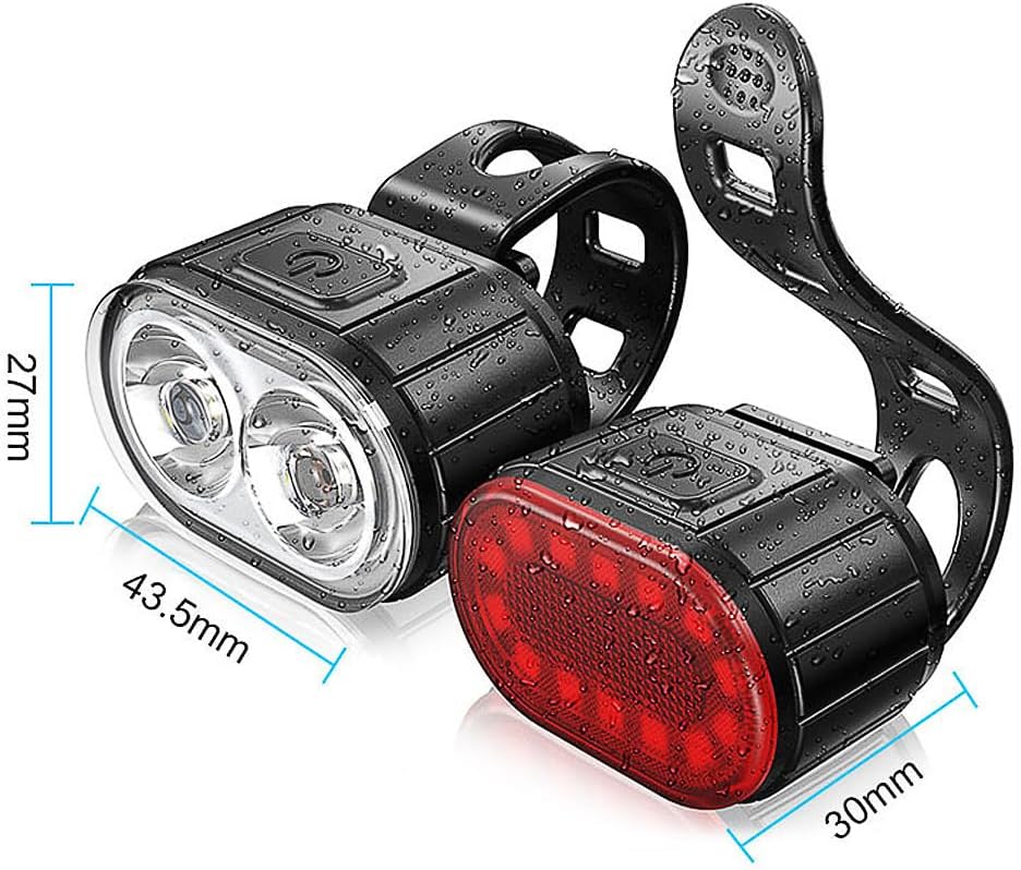 LED Rechargeable Bike Headlight And Taillight