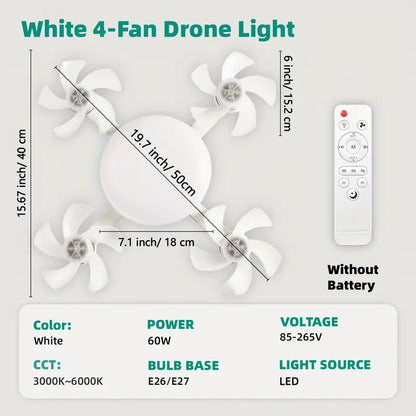 Smart Drone Ceiling Fan Light