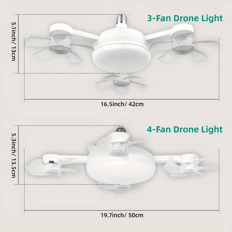 Smart Drone Ceiling Fan Light