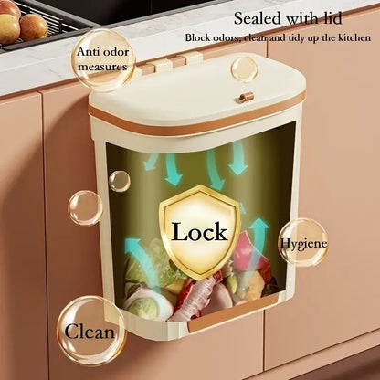 Wall-Mounted Trash Can