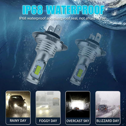 H7 LED White 6000K Headlight Bulbs