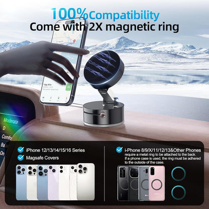 Vacuum Suction Magnetic Phone Holder