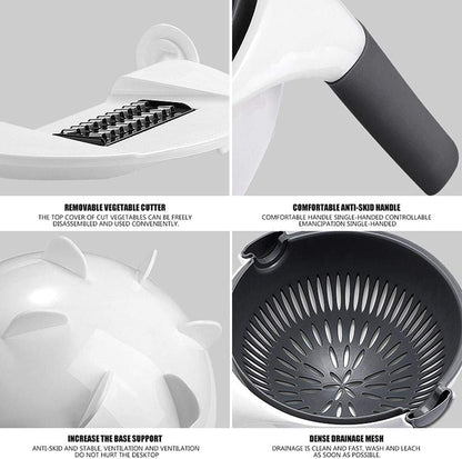 Multifunctional Vegetable Cutter and Drainer