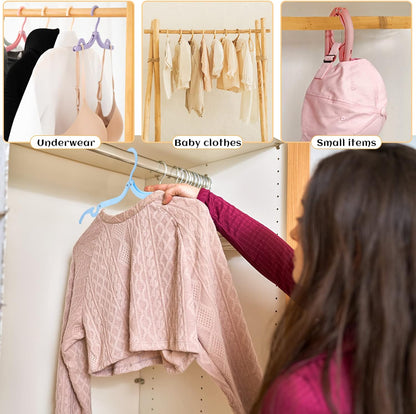 Folding Clothes Hangers-Mix Colors(10 pcs)