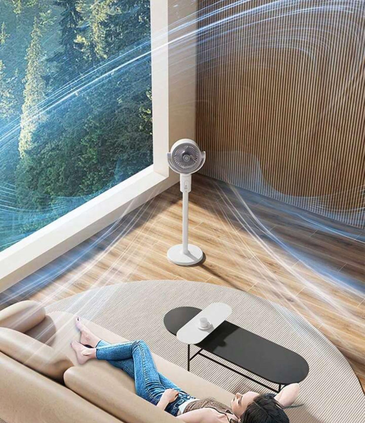 Remote Controlled Air Circulation Fan