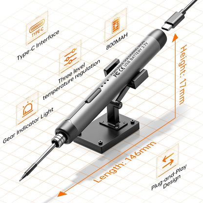 Rechargeable Soldering Iron Kit