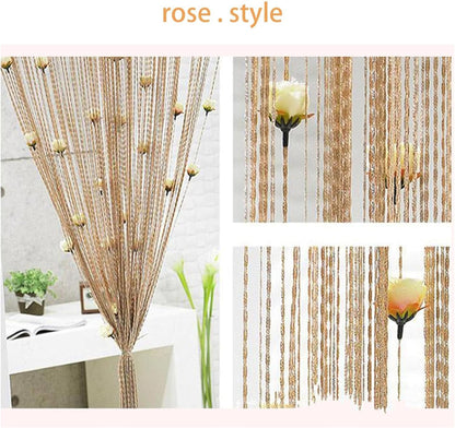 Rose Thread Door Curtain