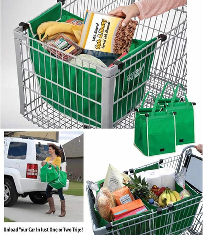 Reusable Shopping Trolley Bags(2 Pack)