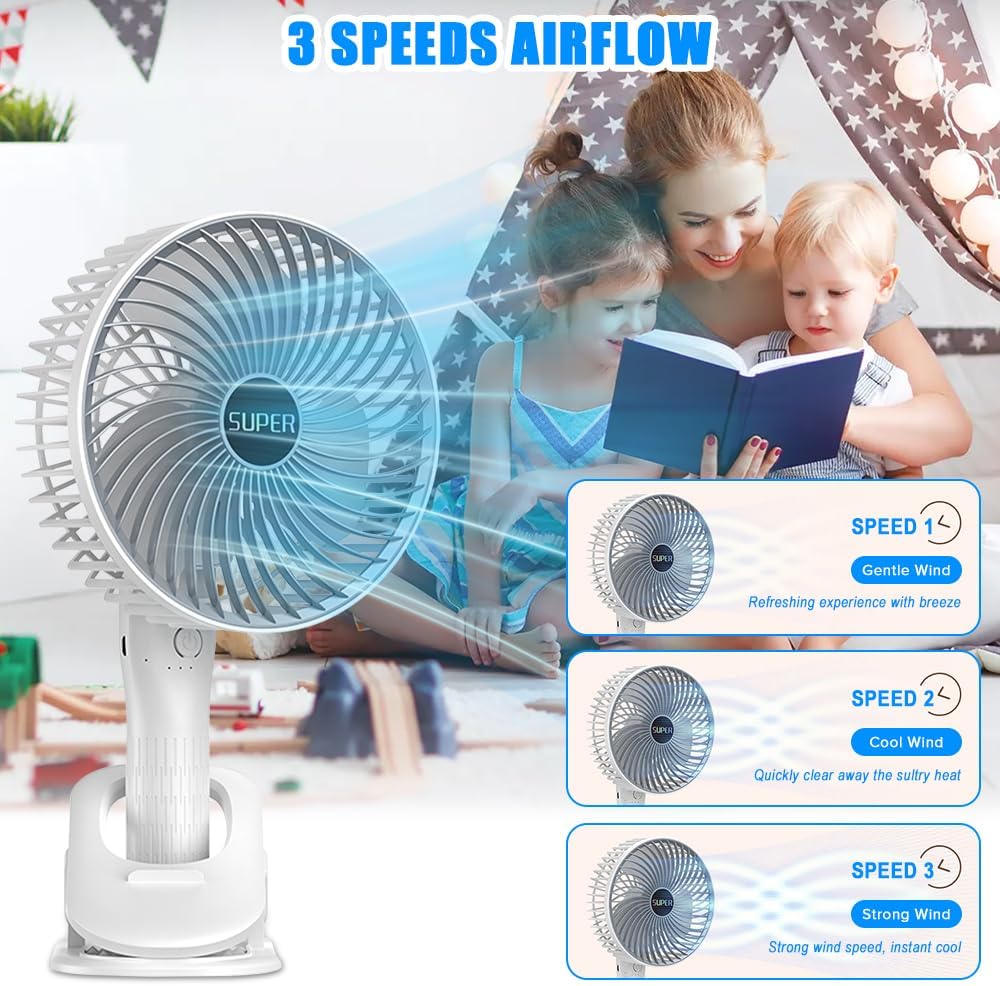 Multifunctional Wireless Clip Fan