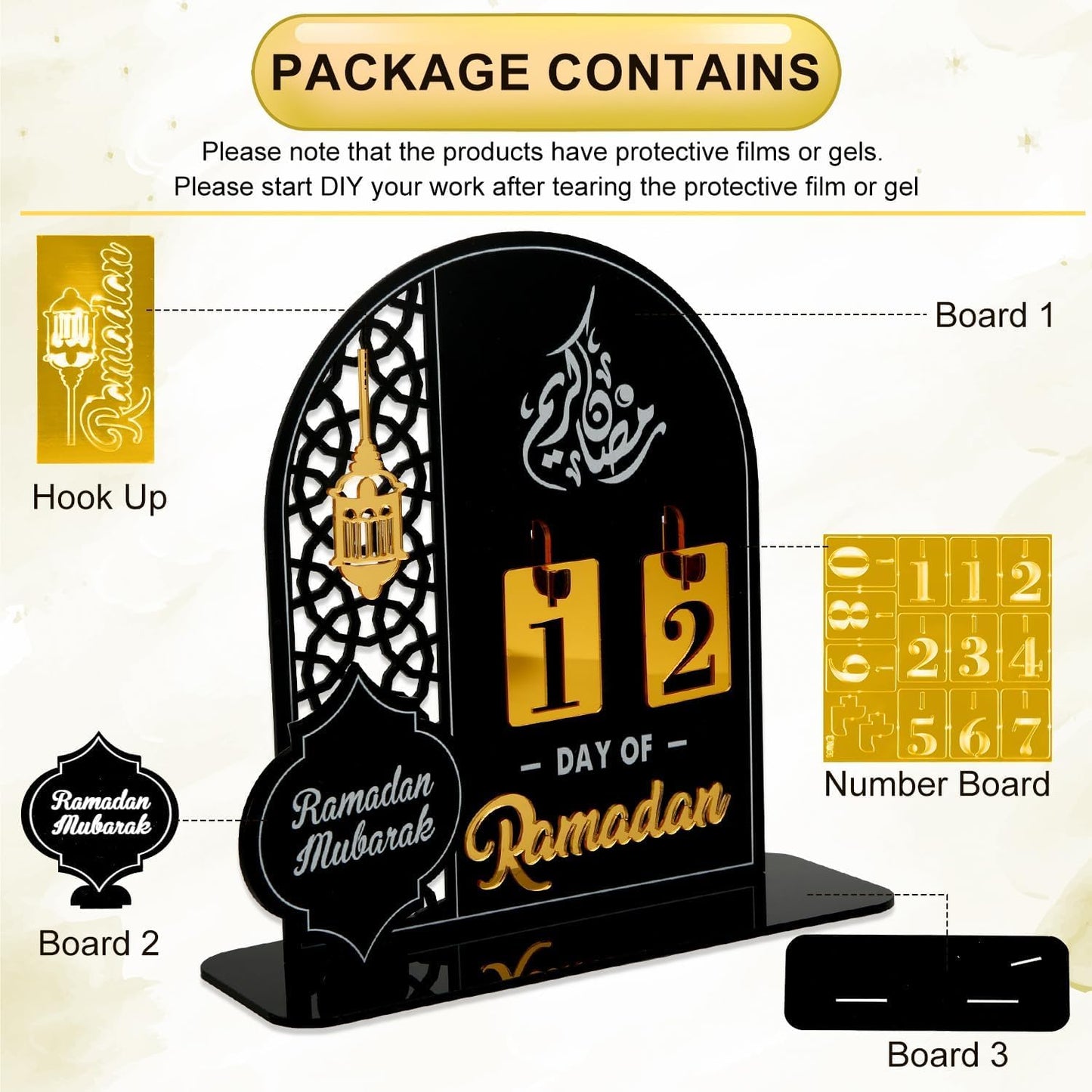 Acrylic Ramadan Countdown Calendar