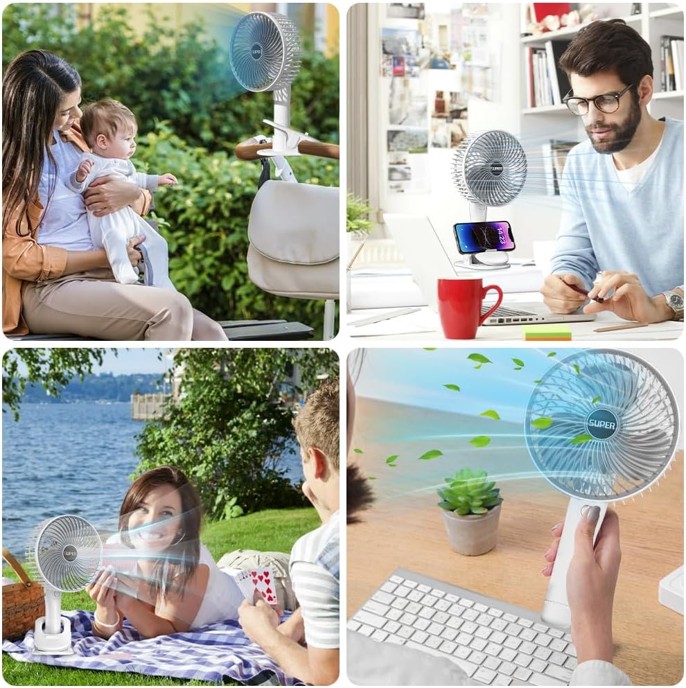 Multifunctional Wireless Clip Fan