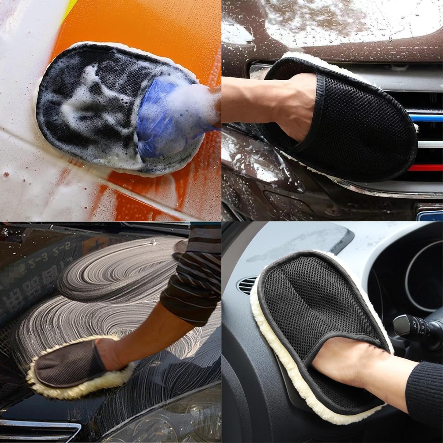 Car Cleaning Soft Gloves(2 pcs)