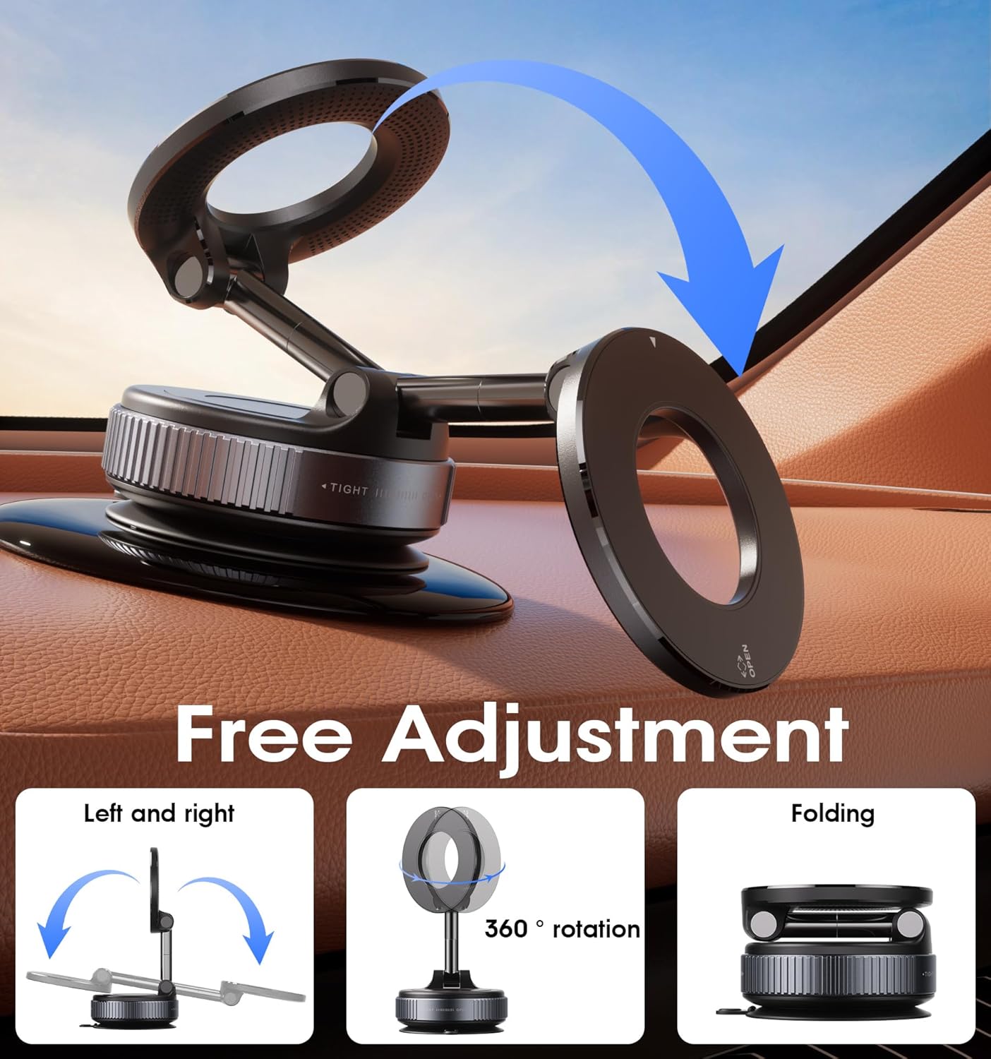 360° Magnetic Car Phone Holder