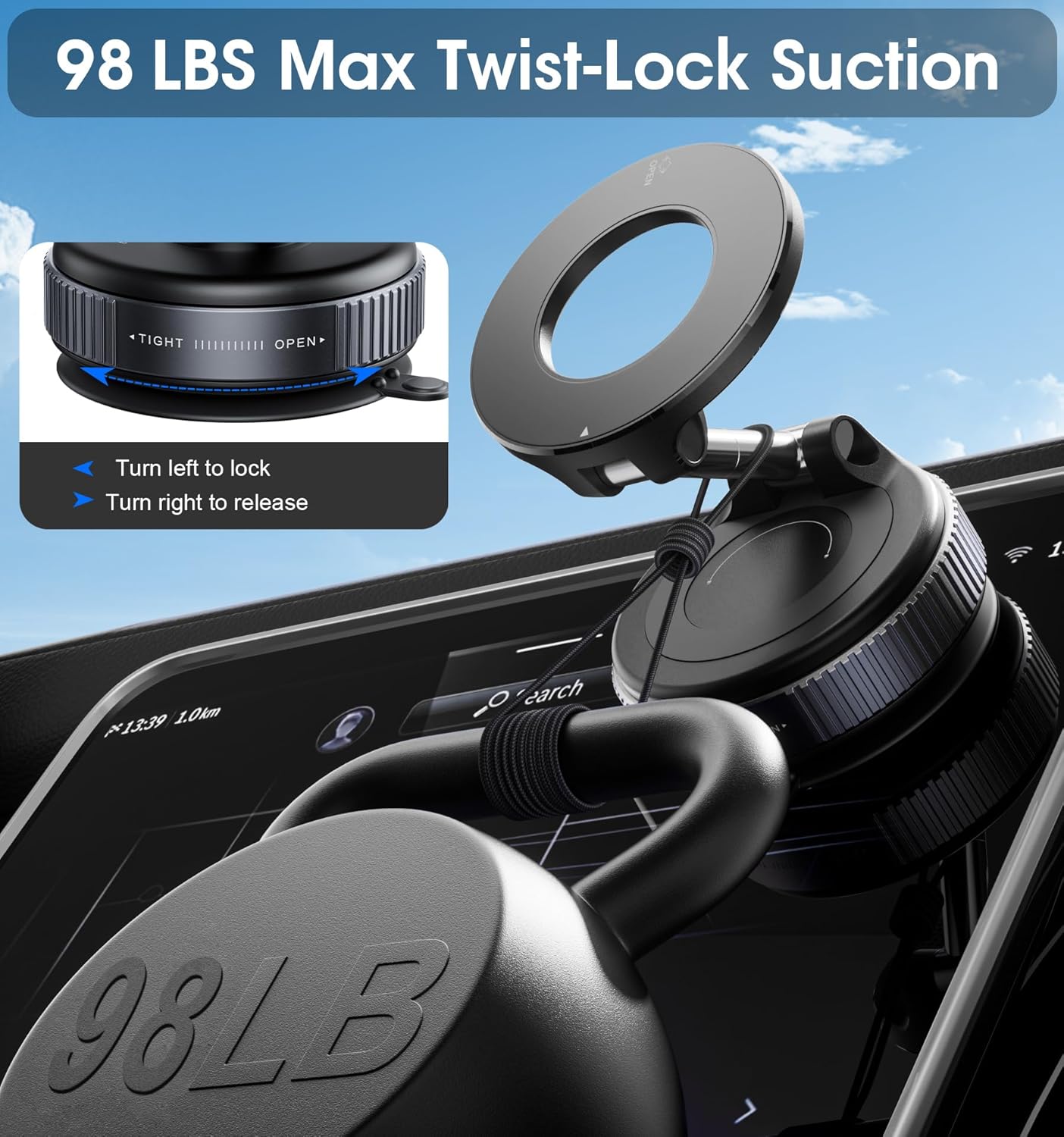 360° Magnetic Car Phone Holder