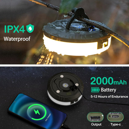 Rechargeable Camping Light String