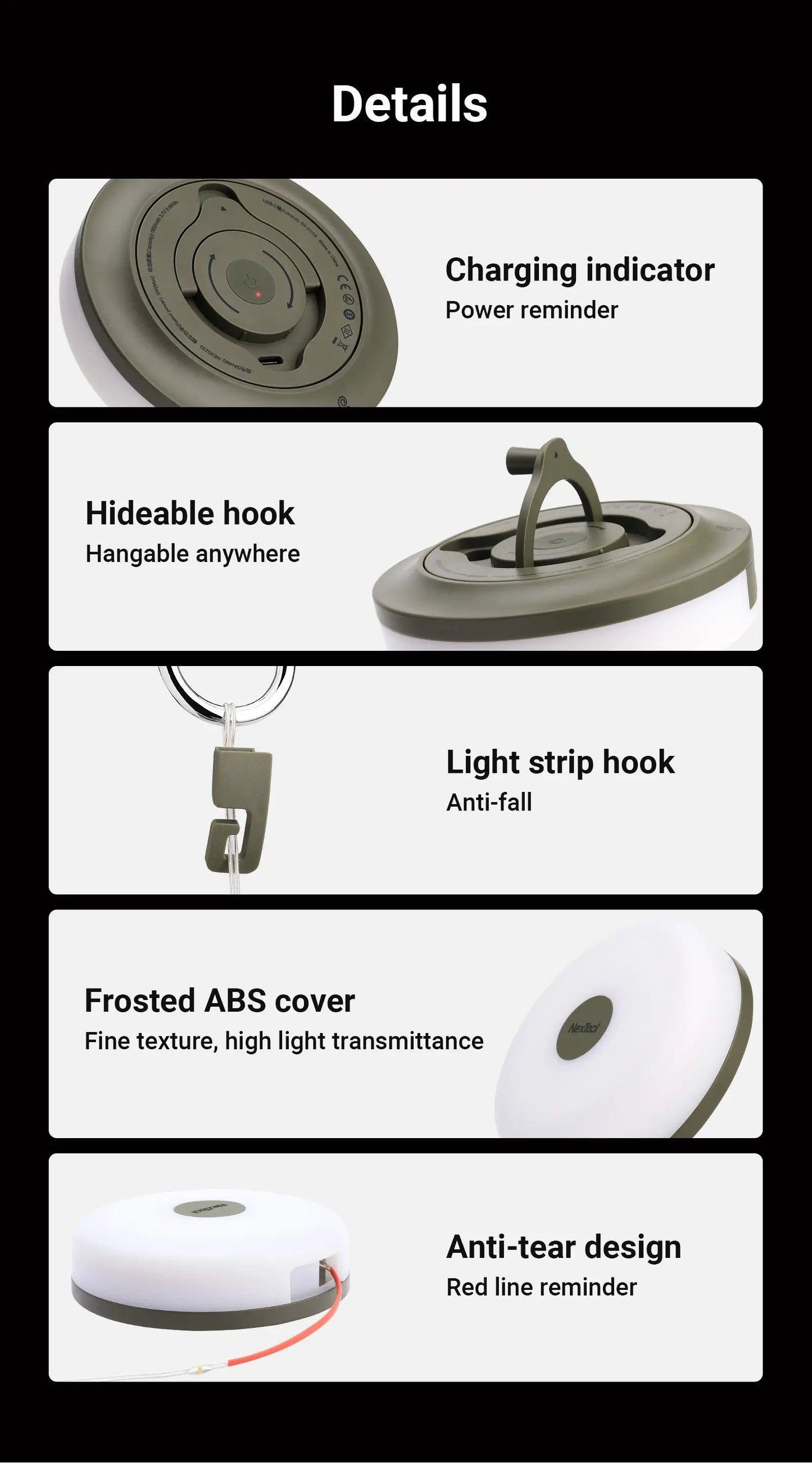 Rechargeable Camping Light String