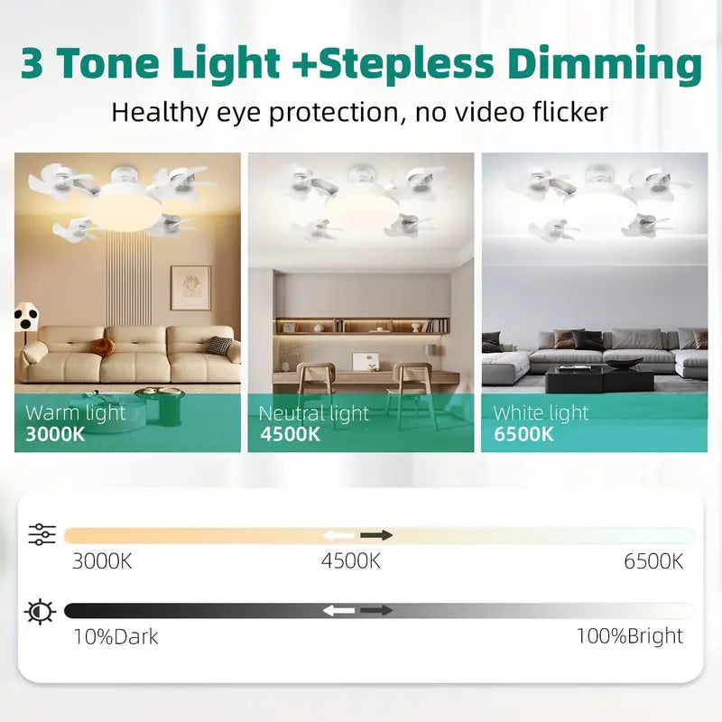 Smart Drone Ceiling Fan Light