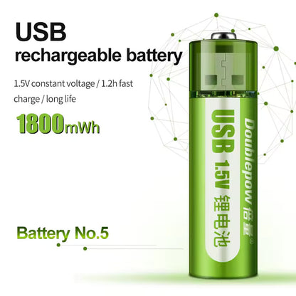 USB Rechargeable AA Batteries(Pack of 4)